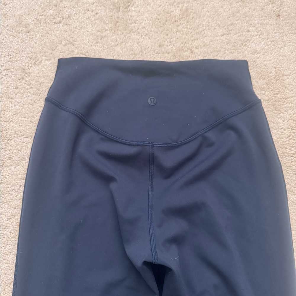 Lululemon Navy Blue Wunder Under High-Rise Flare Pants. - Picture 4 of 7